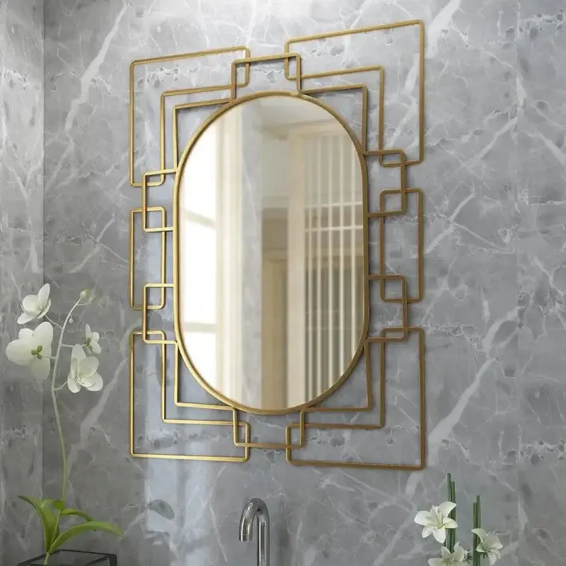 Gild Design House Deanna 26" x 36" Gold Wall Mirror