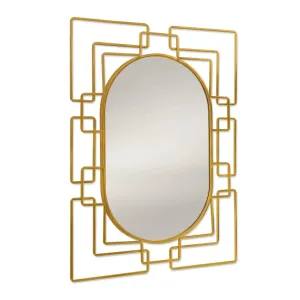 Gild Design House Deanna 26" x 36" Gold Wall Mirror