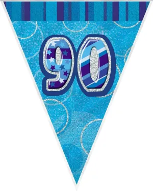 Glitz Blue 90 Flag Banner 3.65m Each