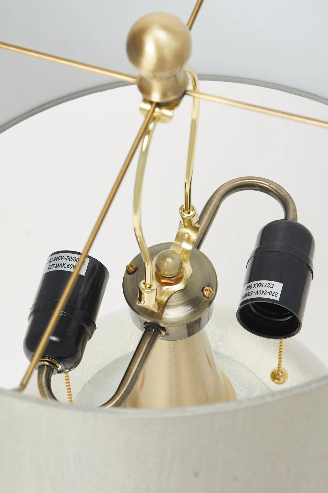 Gold Mercury Base Glass Table Lamp