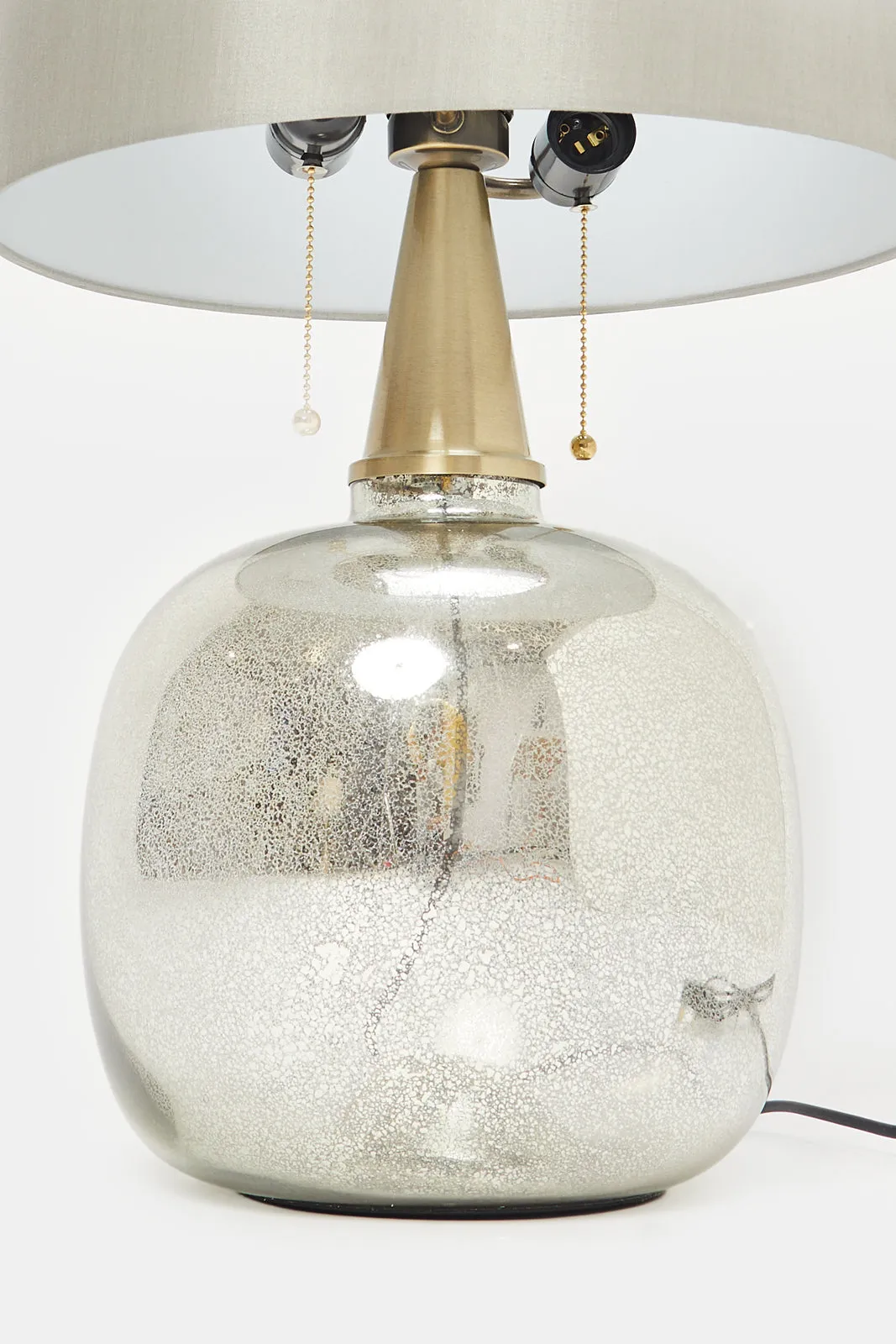 Gold Mercury Base Glass Table Lamp