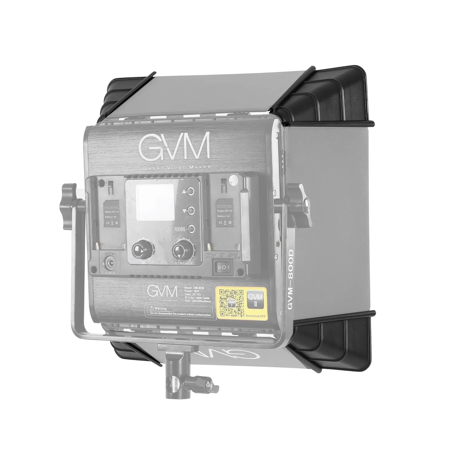 GVM Softbox for 480LS/560AS/800DRGB Series LED Lights (11 x 11")