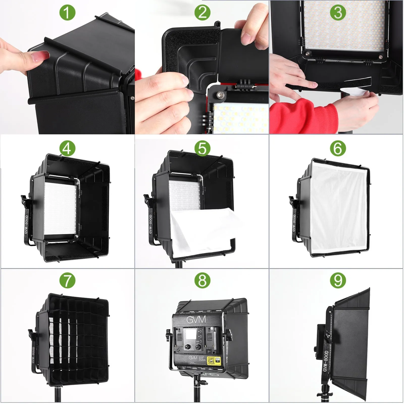 GVM Softbox for 480LS/560AS/800DRGB Series LED Lights (11 x 11")