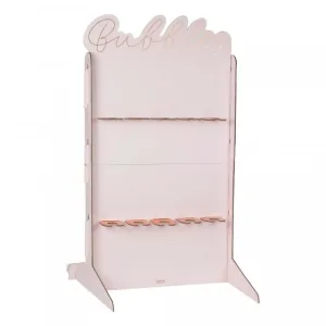 Hen Party Rose Gold Foiled And Blush Cut Out Prosecco Wall