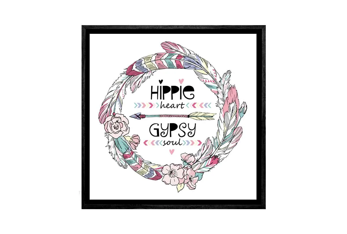 Hippie Heart Gypsy Soul | Canvas Wall Art Print