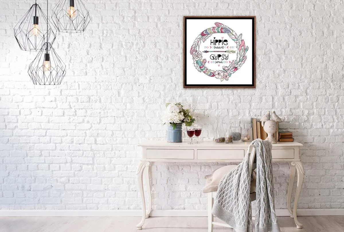 Hippie Heart Gypsy Soul | Canvas Wall Art Print