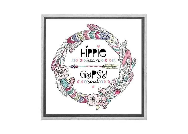 Hippie Heart Gypsy Soul | Canvas Wall Art Print
