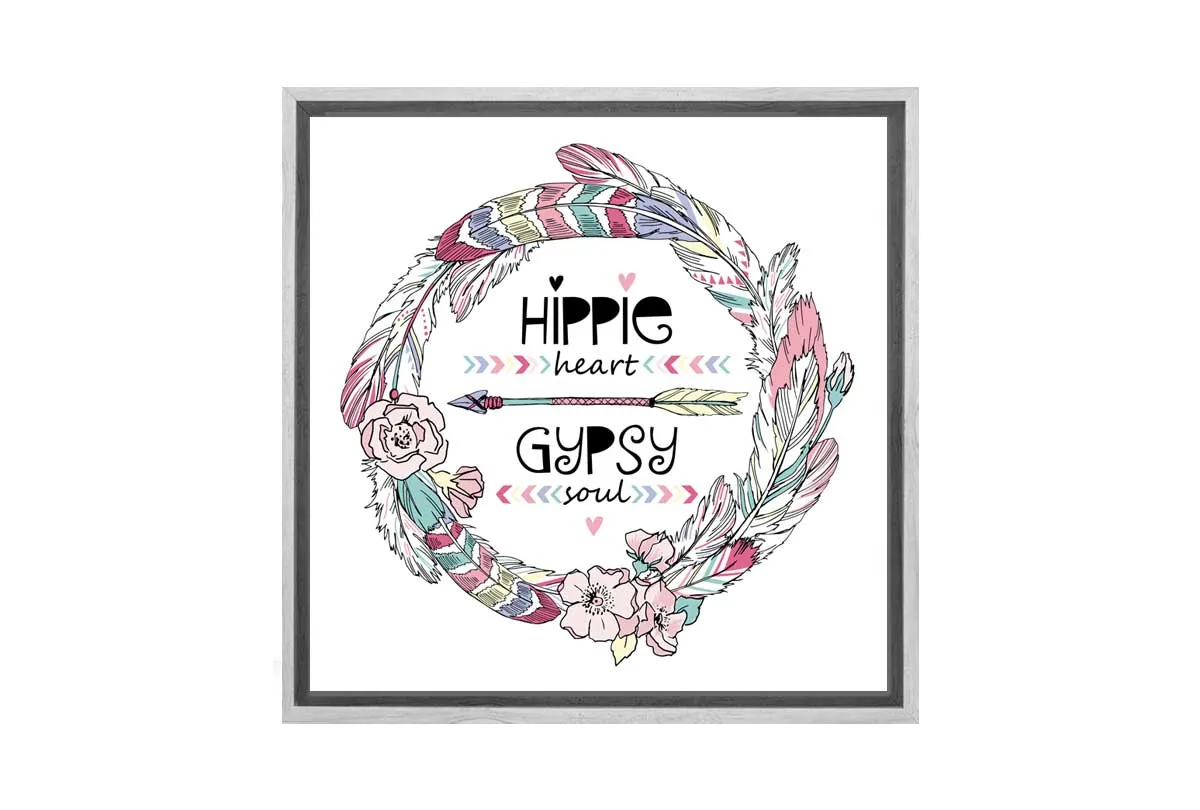 Hippie Heart Gypsy Soul | Canvas Wall Art Print