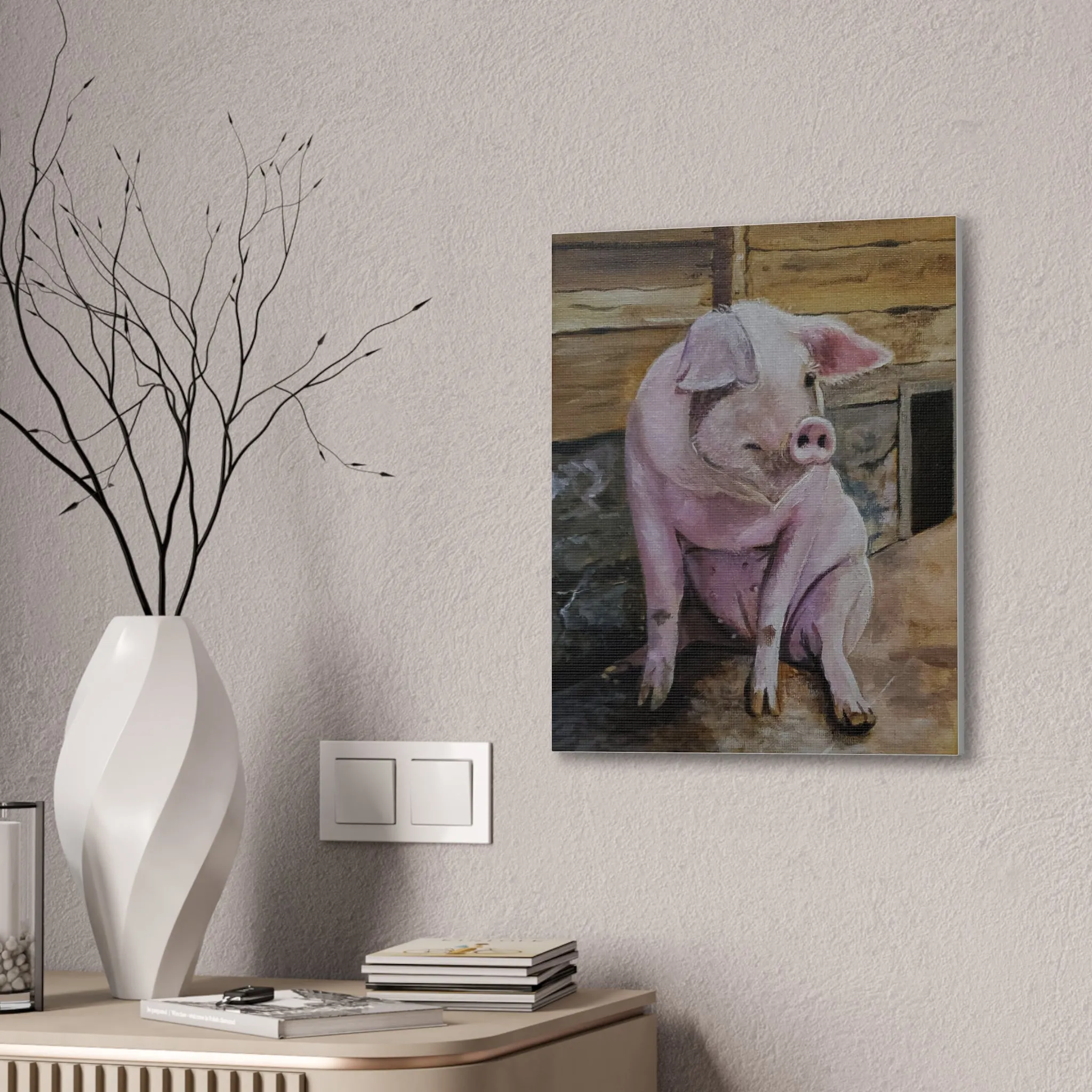 Hog Heaven Canvas Stretched, 0.75"