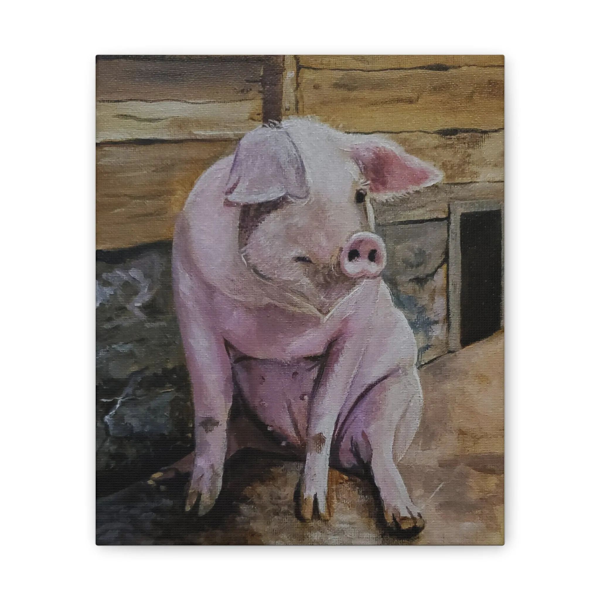 Hog Heaven Canvas Stretched, 0.75"