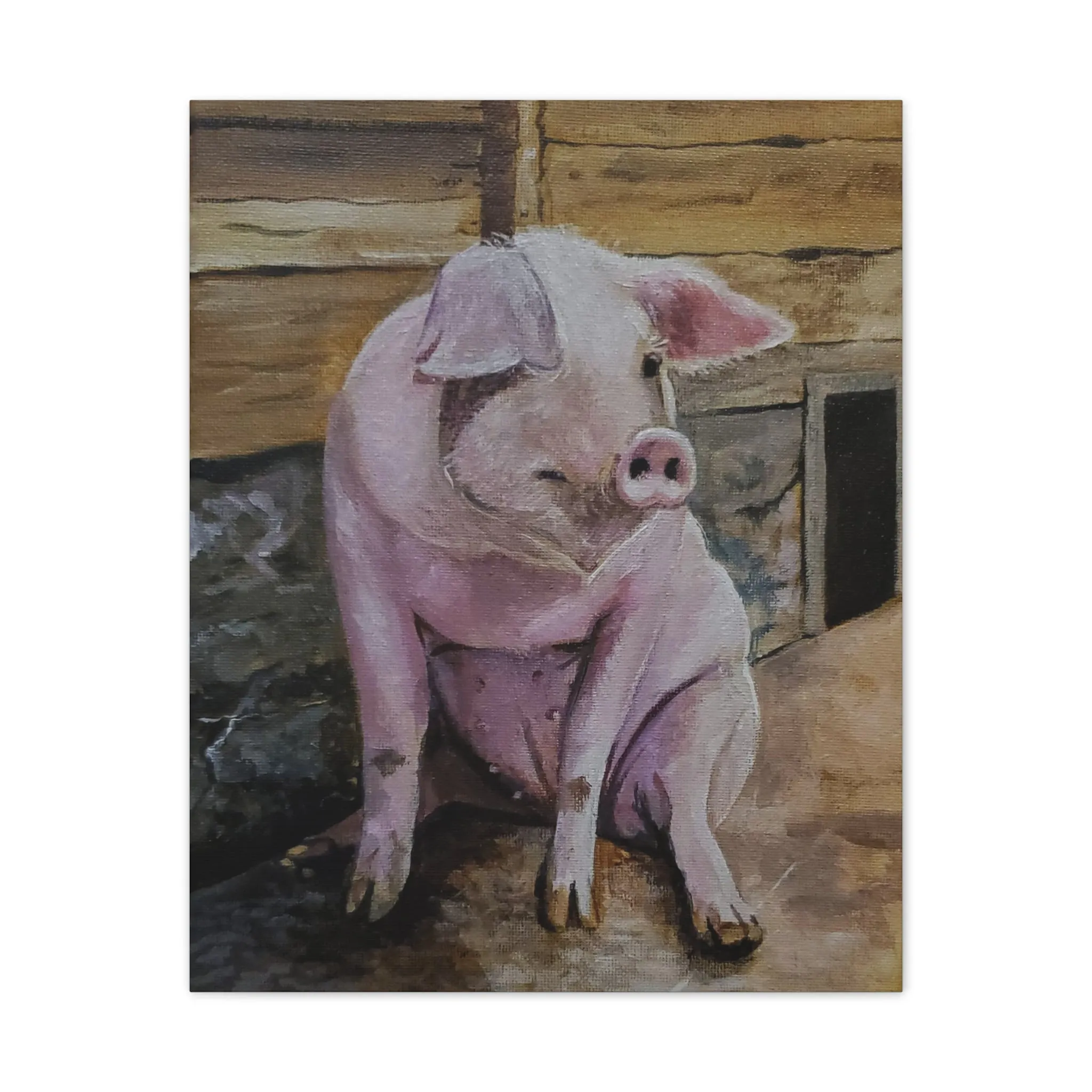 Hog Heaven Canvas Stretched, 0.75"