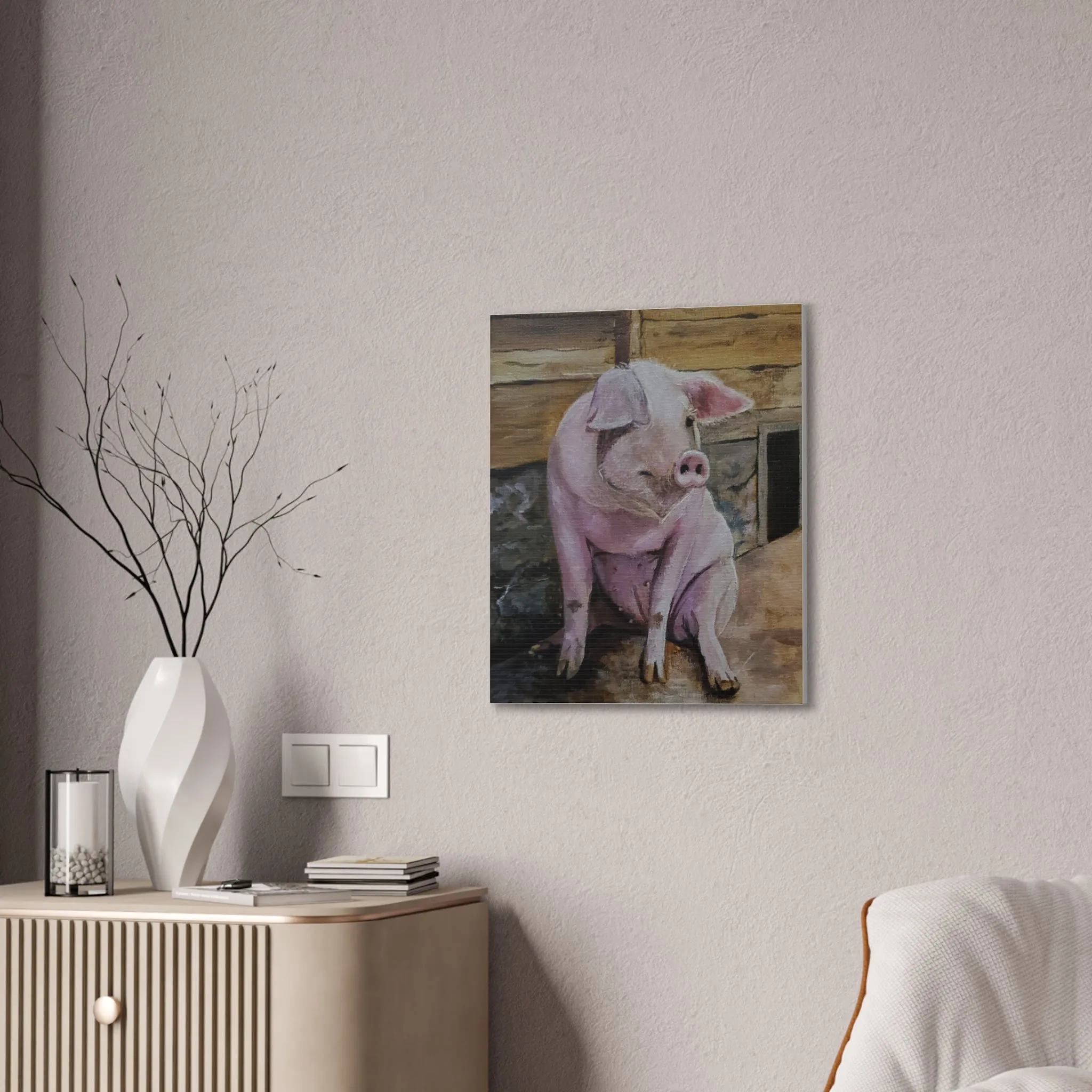 Hog Heaven Canvas Stretched, 0.75"