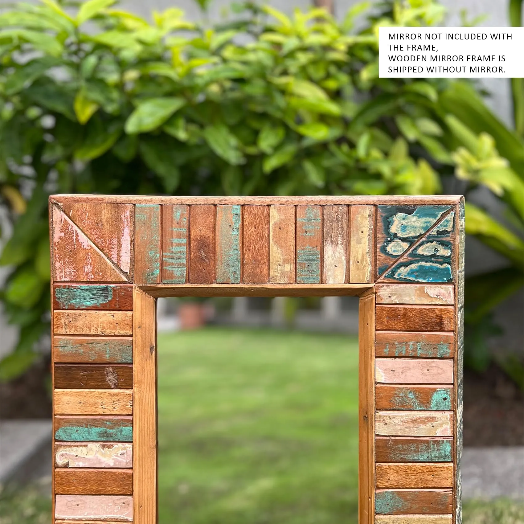 KANOOCHOO Antique Multitone Wooden Mirror Frame