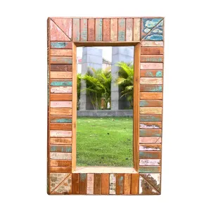 KANOOCHOO Antique Multitone Wooden Mirror Frame