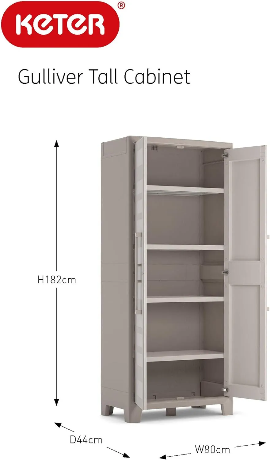 Keter Gulliver Tall Cabinet