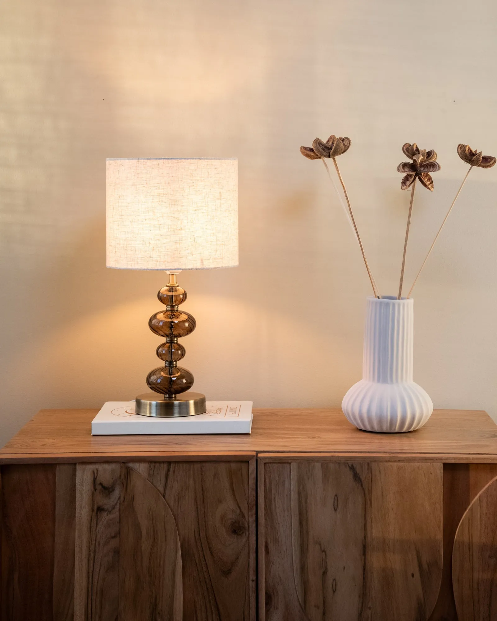 Lamp Swirl Smoke Brown