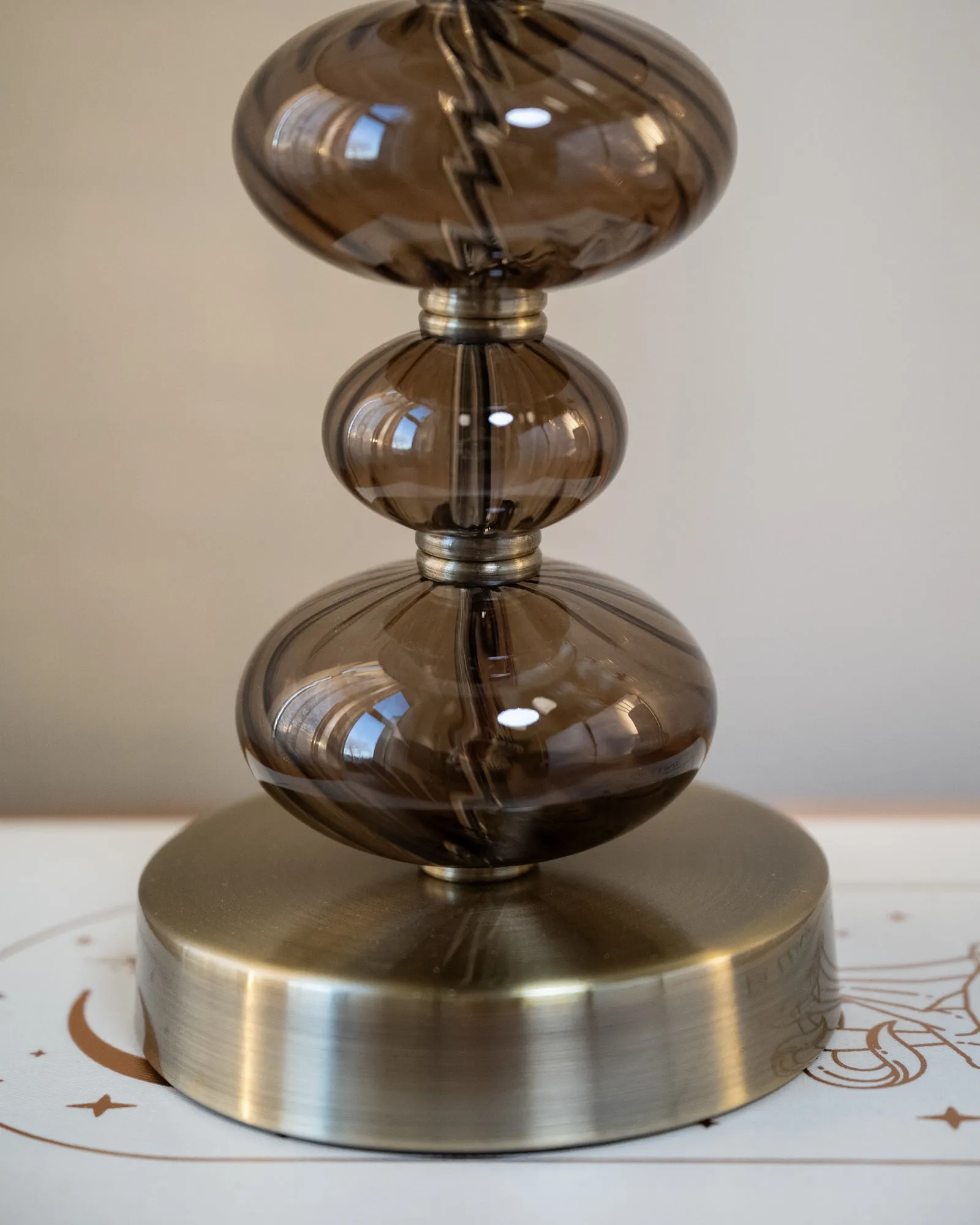 Lamp Swirl Smoke Brown