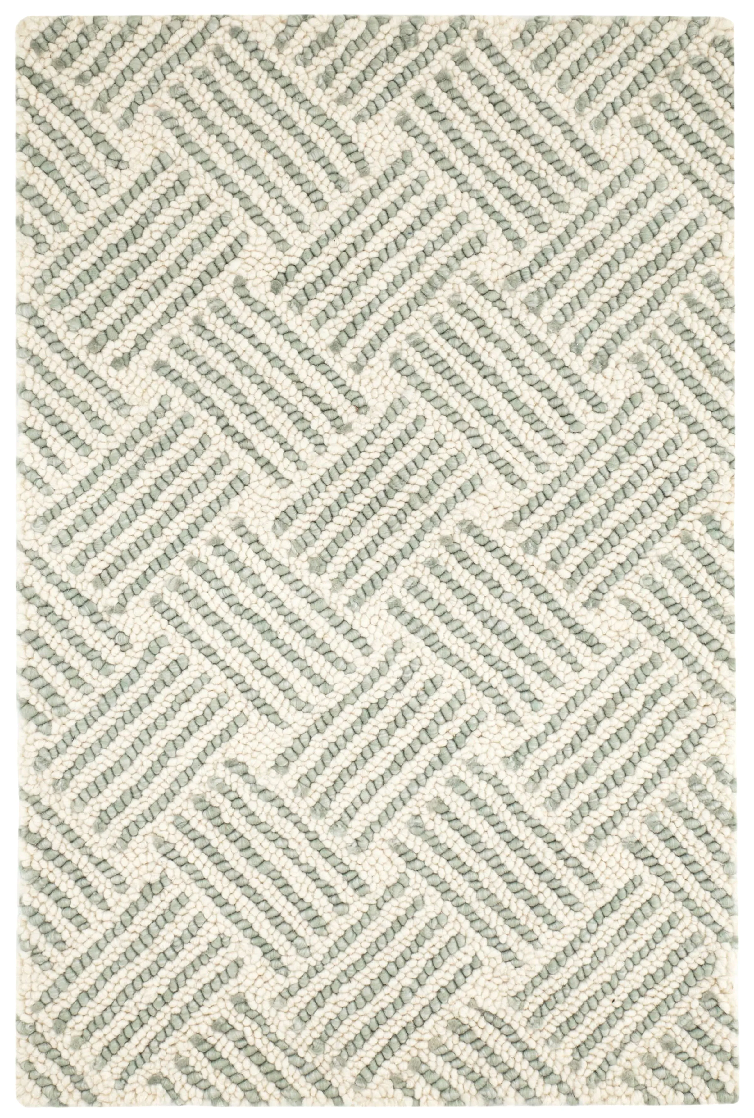 Layers Desert Sage Hand Hooked Wool Rug