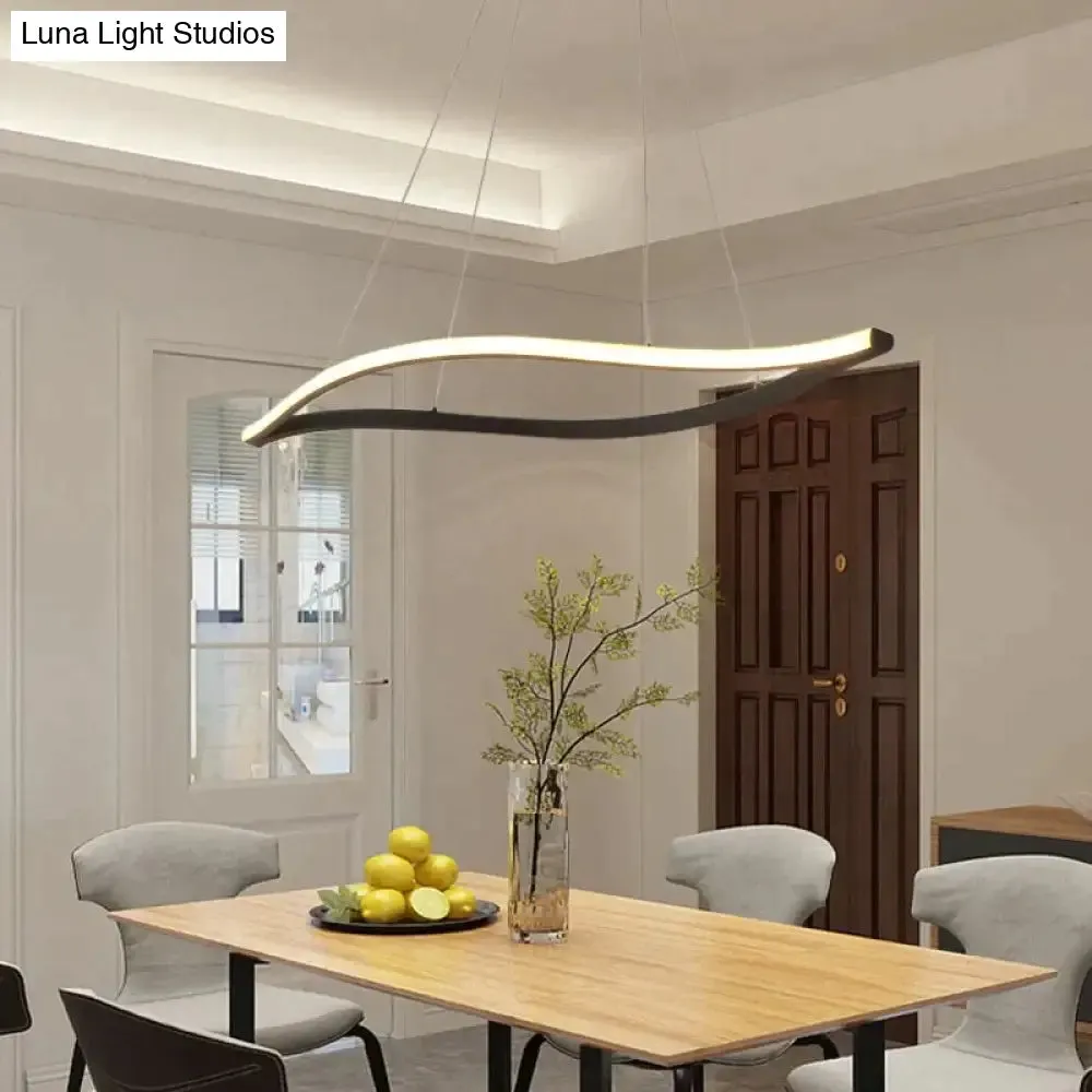 Leaf Shape Matte Black Hanging Pendant Lights For Dining Room Kitchen Room Home Deco White Finish Pendant Lamp Fixture