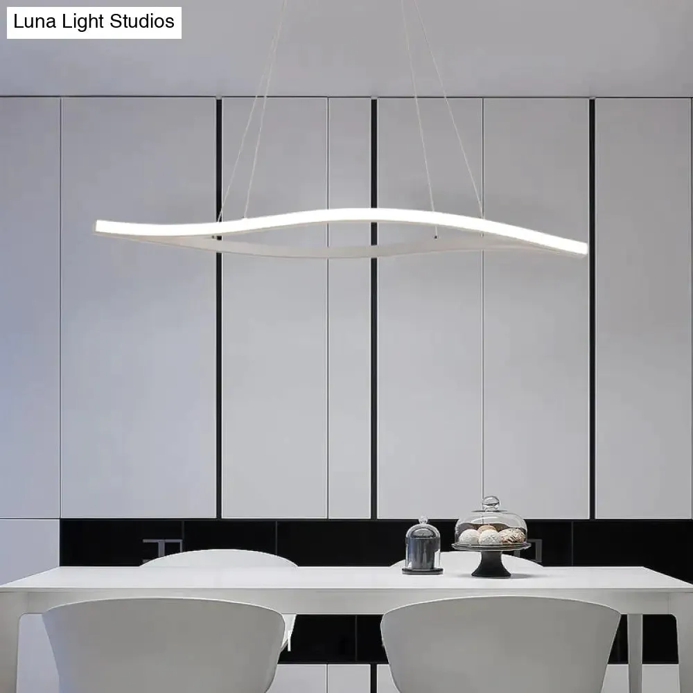 Leaf Shape Matte Black Hanging Pendant Lights For Dining Room Kitchen Room Home Deco White Finish Pendant Lamp Fixture
