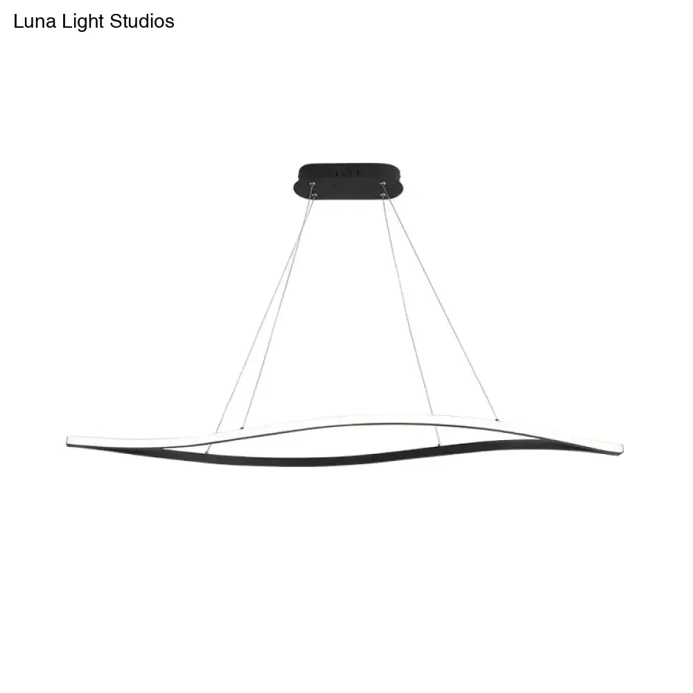 Leaf Shape Matte Black Hanging Pendant Lights For Dining Room Kitchen Room Home Deco White Finish Pendant Lamp Fixture