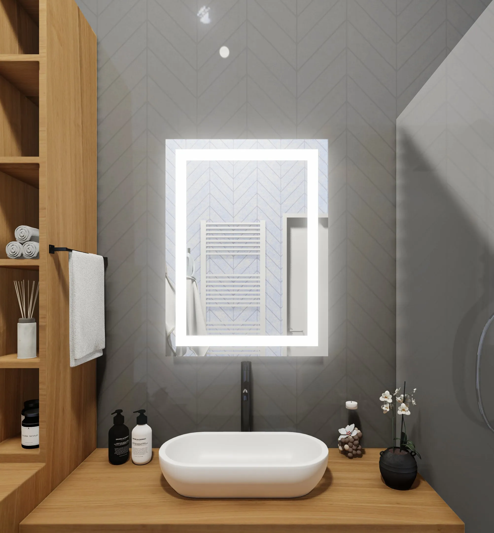 LED Mirror (Front-Lighted) 40" x 48"