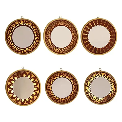 LOOM TREE® Wall Hanging Mirror with Light Vanity Circle Mirrors for Bedroom Entryway A | Home D?©cor | Mirrors