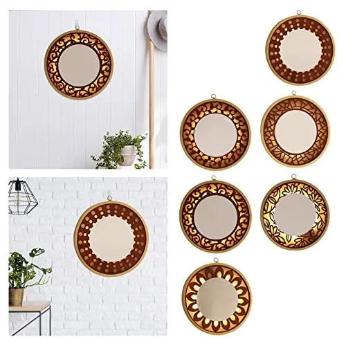 LOOM TREE® Wall Hanging Mirror with Light Vanity Circle Mirrors for Bedroom Entryway A | Home D?©cor | Mirrors