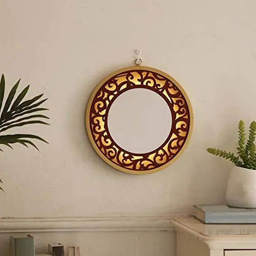 LOOM TREE® Wall Hanging Mirror with Light Vanity Circle Mirrors for Bedroom Entryway D | Home D?©cor | Mirrors