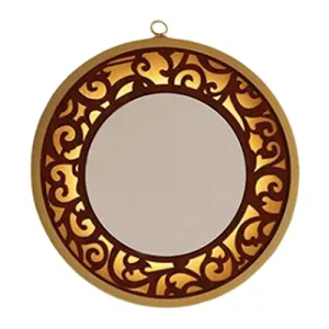LOOM TREE® Wall Hanging Mirror with Light Vanity Circle Mirrors for Bedroom Entryway D | Home D?©cor | Mirrors