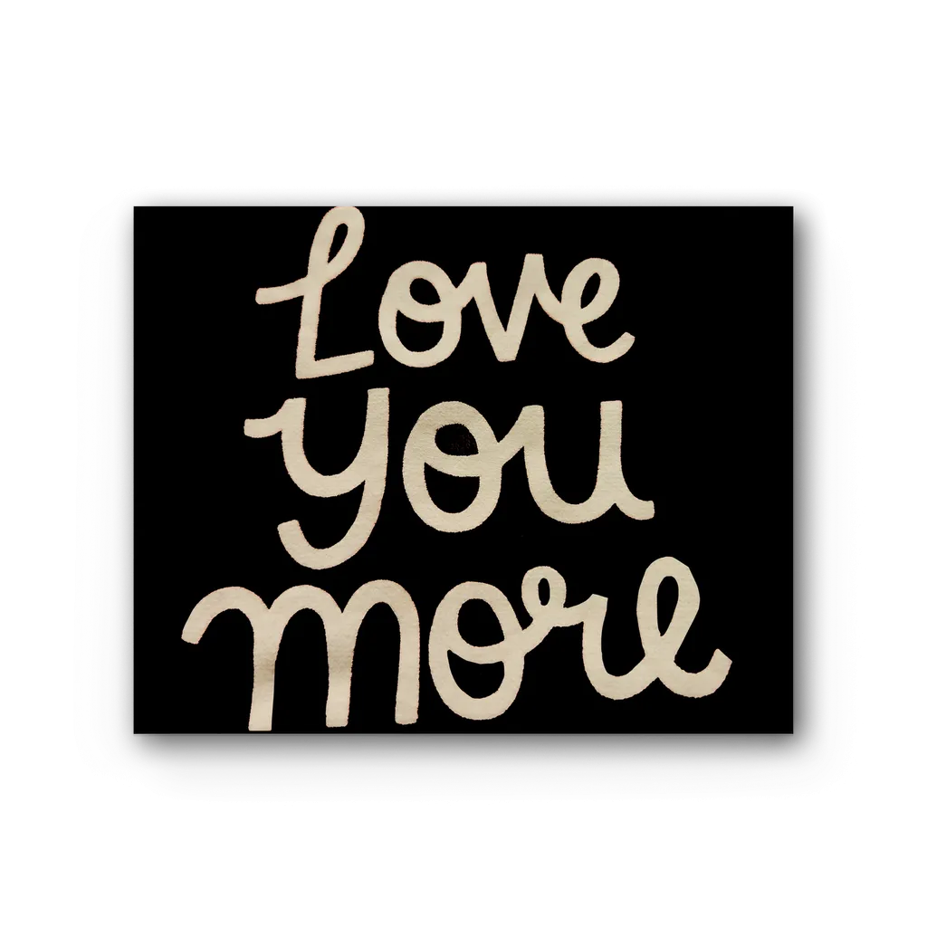Love You More Premium Stretched Canvas