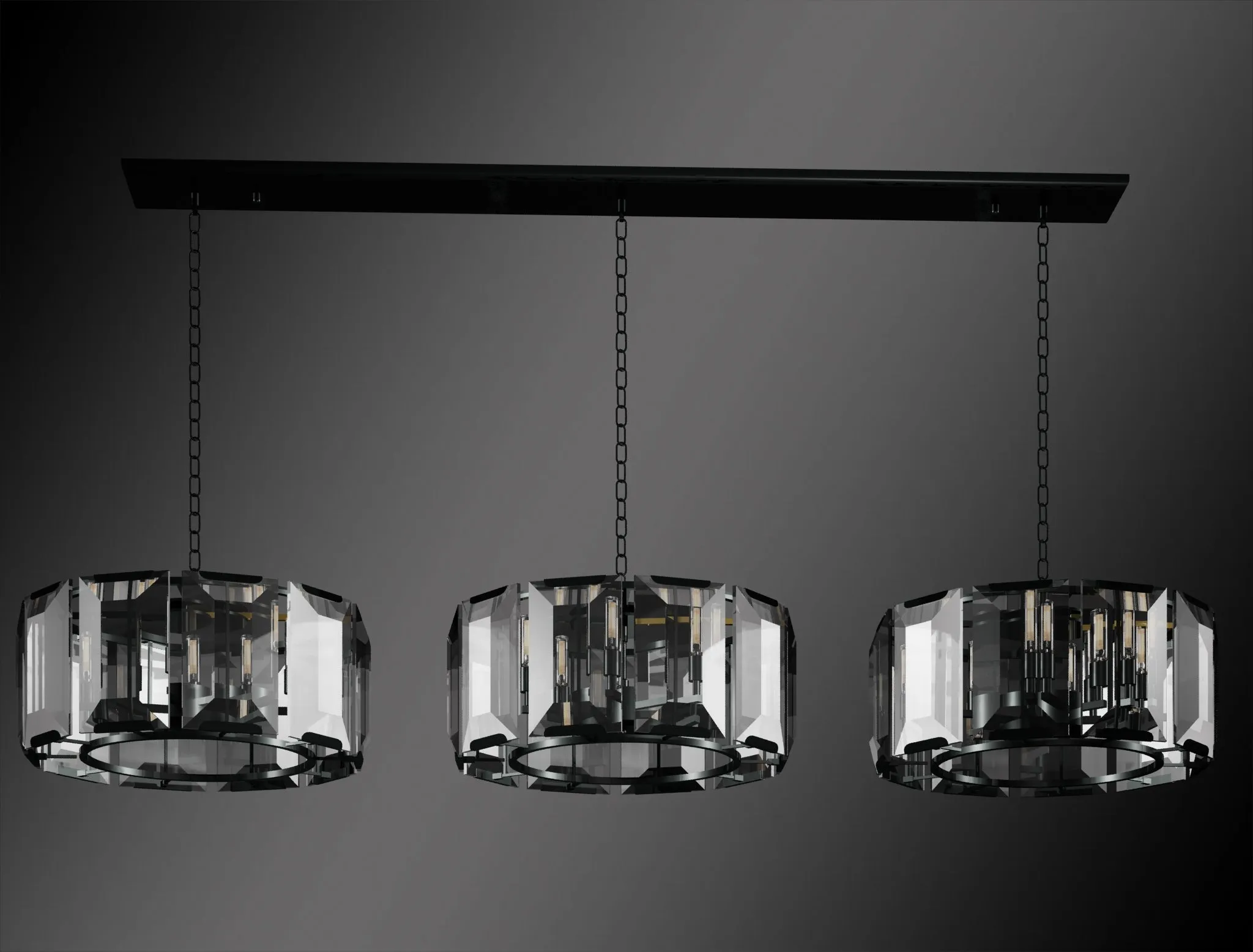 Luxe Crystal Chandelier Collection Vintage Rustic Lighting W 19" H 52" - G7-CB/4600/4 4 4/RECTANGLE