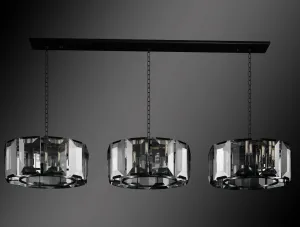 Luxe Crystal Chandelier Collection Vintage Rustic Lighting W 19" H 52" - G7-CB/4600/4 4 4/RECTANGLE