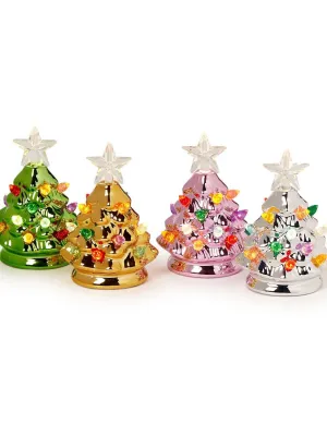 Metallic LED Mini Tree