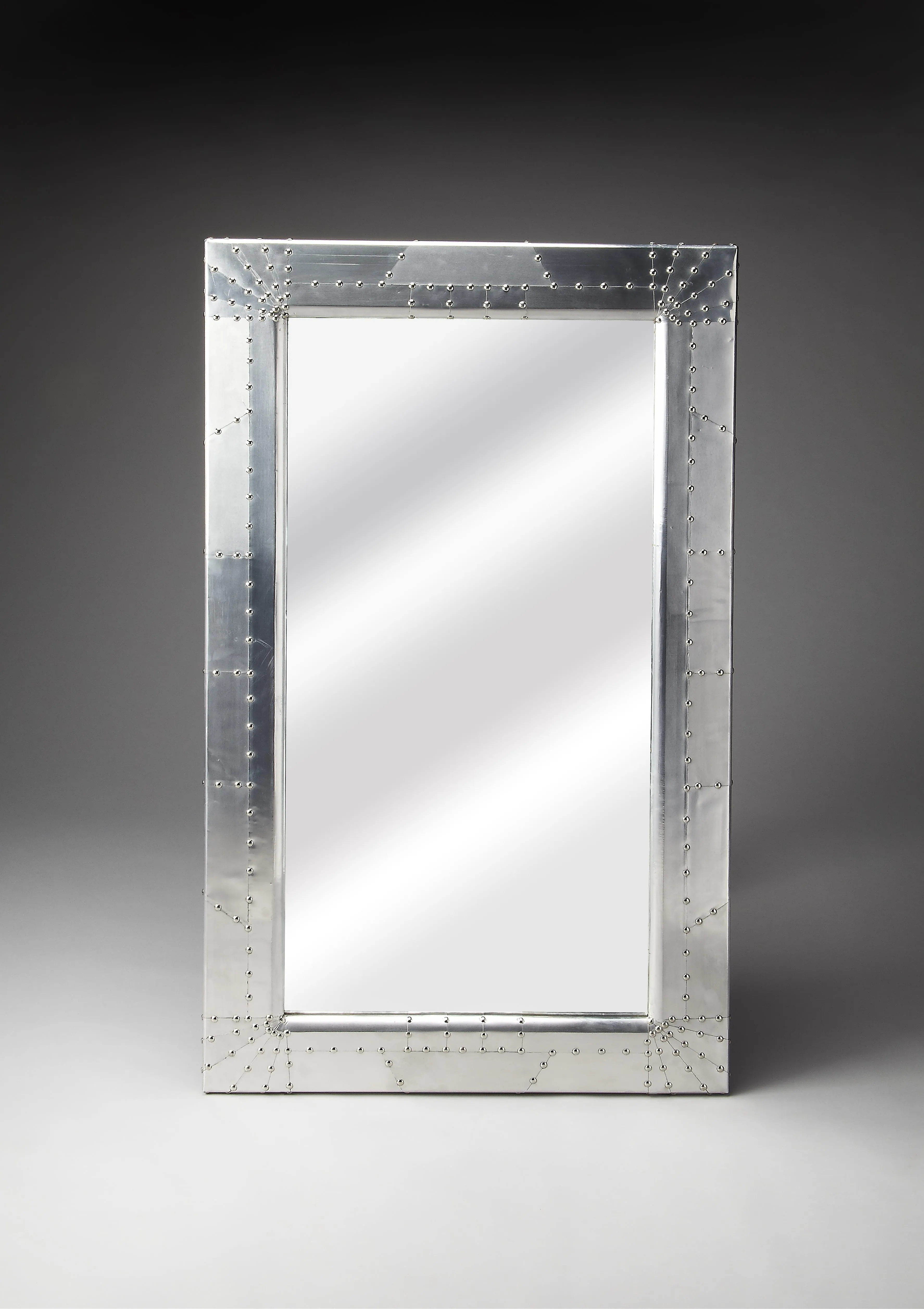 Midway Aviator Wall Mirror in Silver  5118330