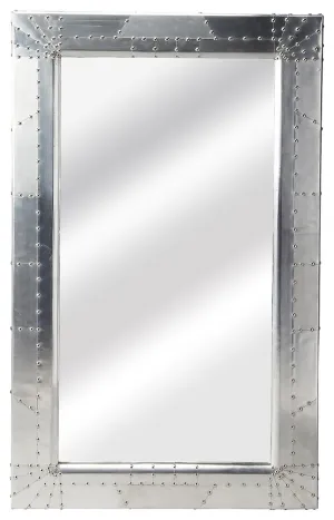 Midway Aviator Wall Mirror in Silver  5118330