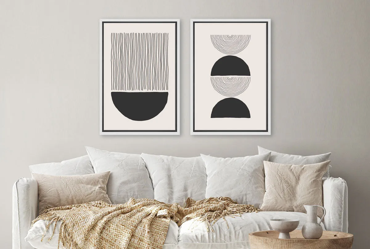 Minimalist Abstract Set 3AB | Abstract Wall Art Print