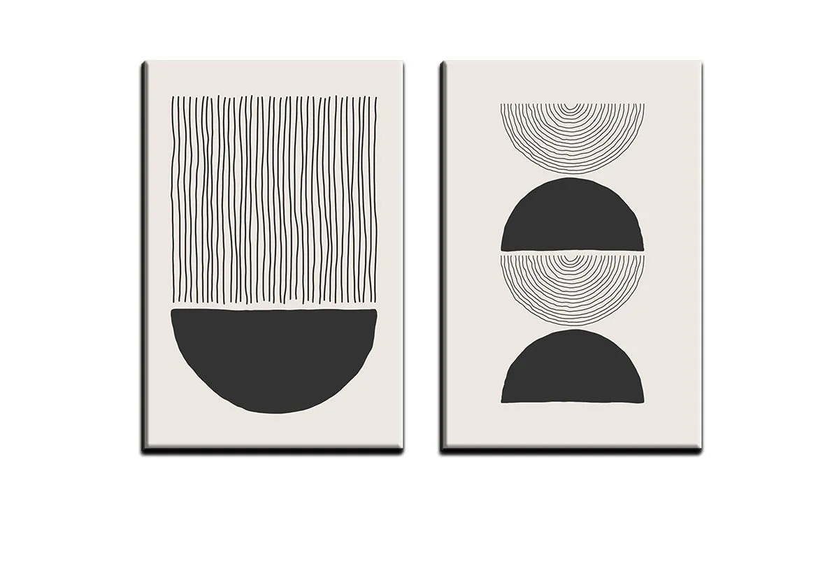 Minimalist Abstract Set 3AB | Abstract Wall Art Print
