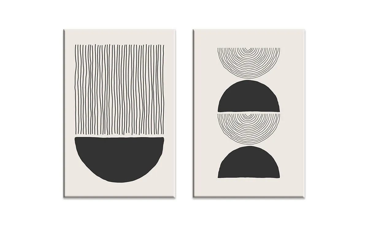 Minimalist Abstract Set 3AB | Abstract Wall Art Print