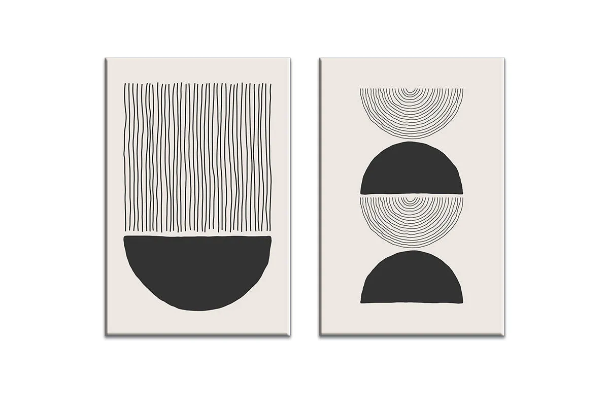 Minimalist Abstract Set 3AB | Abstract Wall Art Print