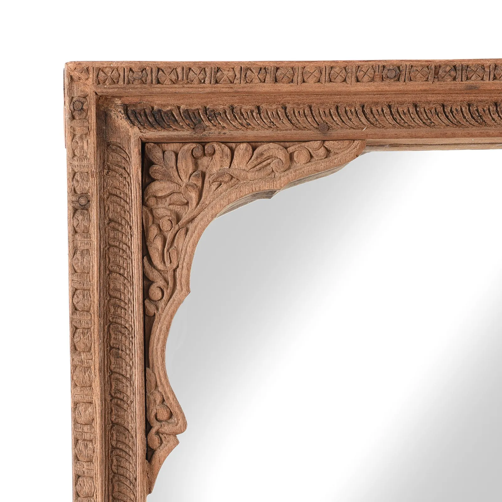 Mirror Made From An Old Shekhawati Window  - 19th Century