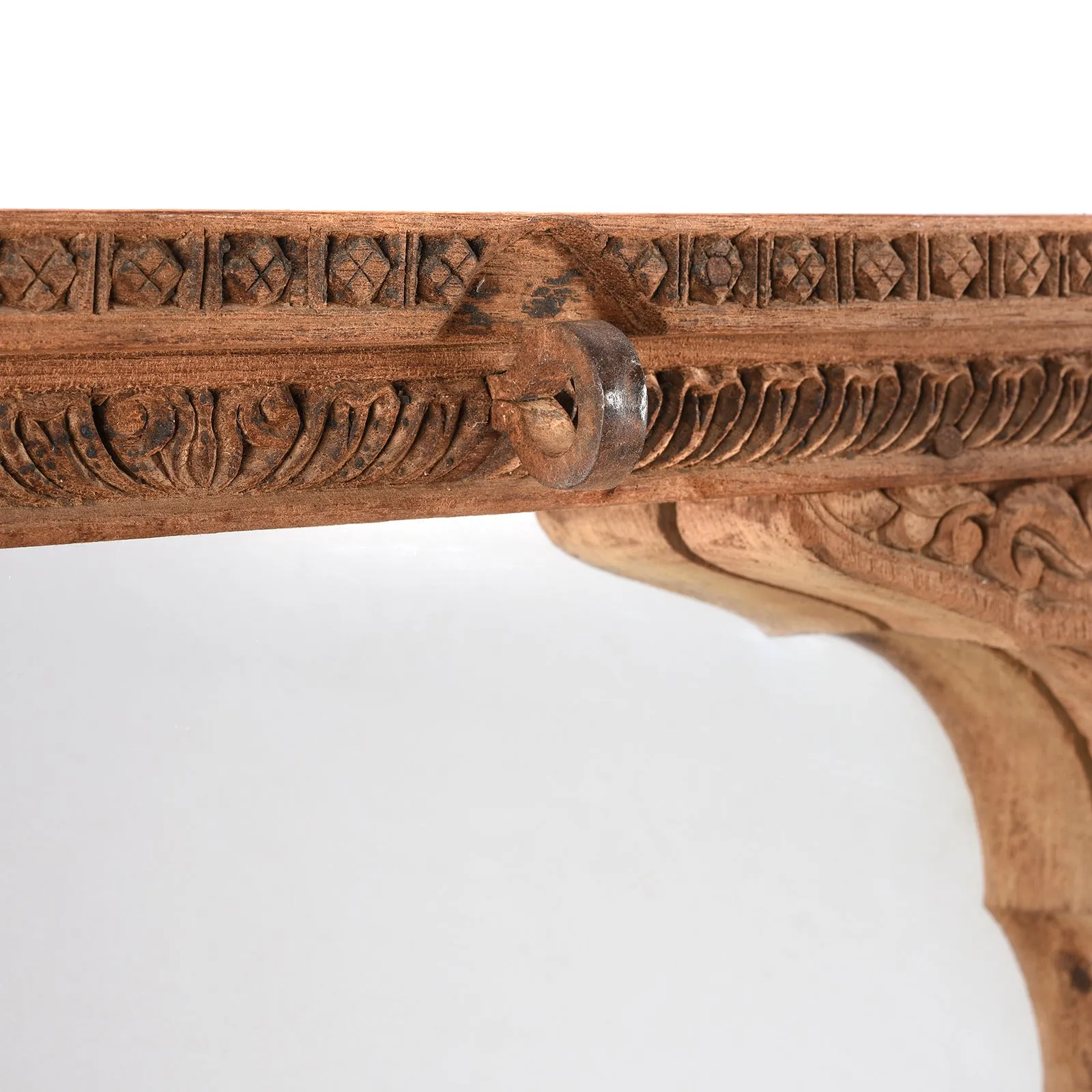 Mirror Made From An Old Shekhawati Window  - 19th Century