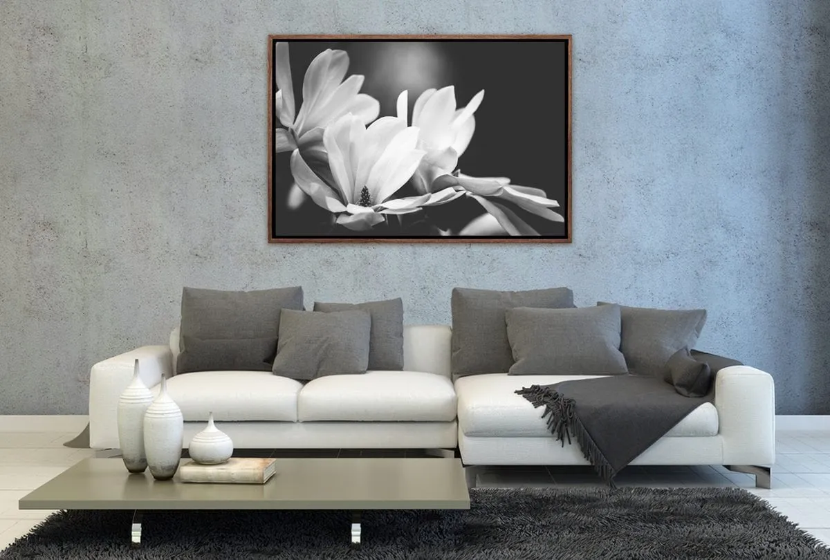 Mono Tone Bloom | Canvas Art Print
