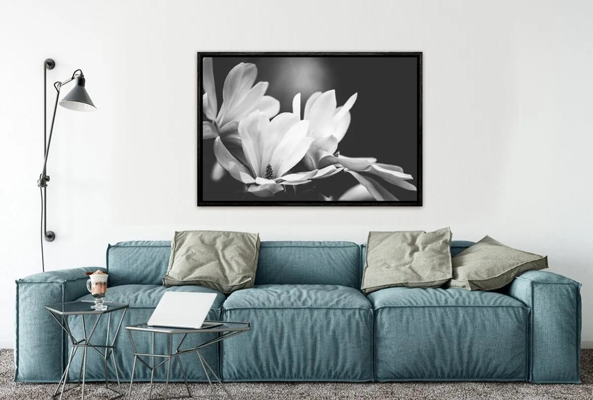 Mono Tone Bloom | Canvas Art Print