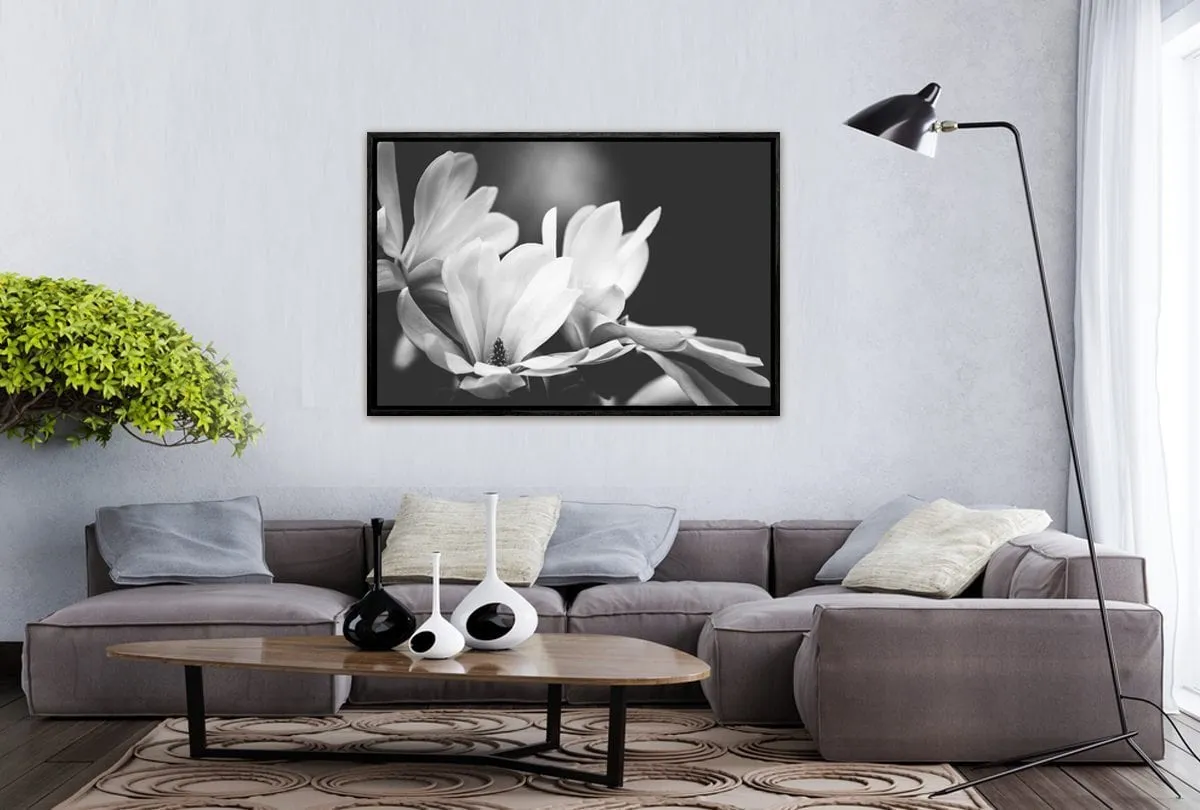 Mono Tone Bloom | Canvas Art Print
