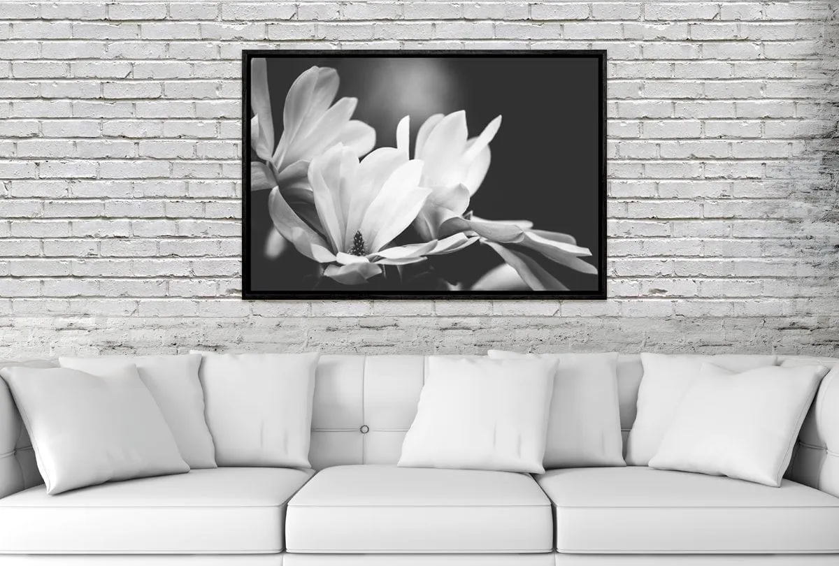 Mono Tone Bloom | Canvas Art Print