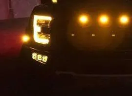 Offroad Alliance - Triple Fog Light Kit - Rigid Industries Radiance Pods w/ N-Fab Brackets - 2017-2020 Raptor