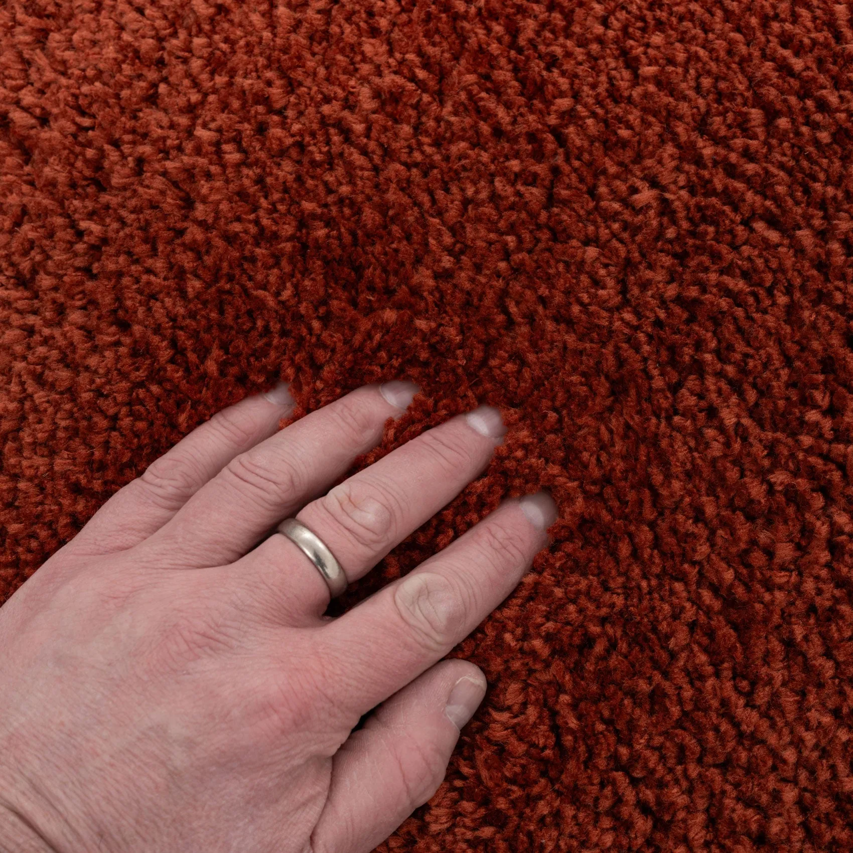 Premium Terracotta Shaggy Rug - Sienna