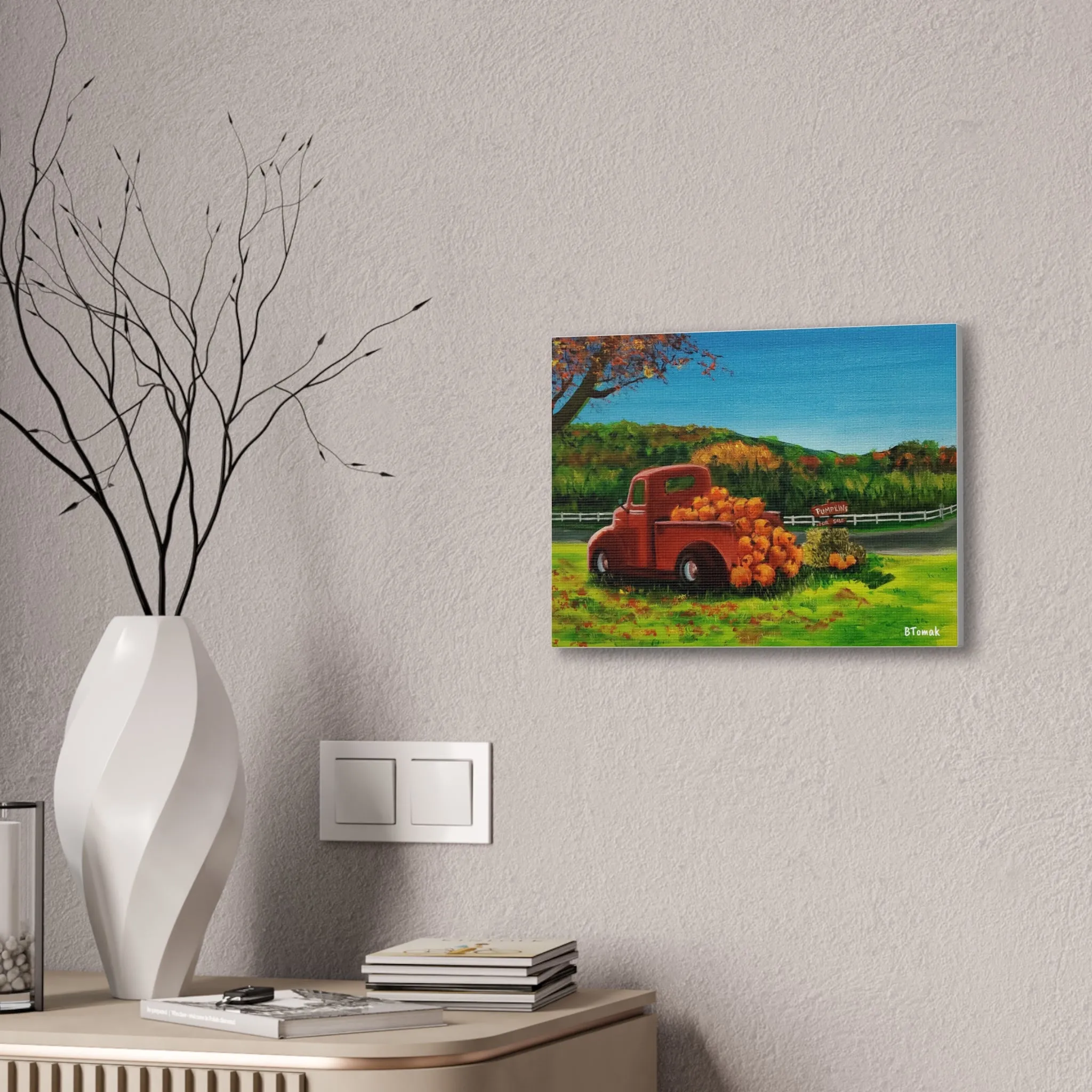 Pumpkins for Sale Canvas Stretched