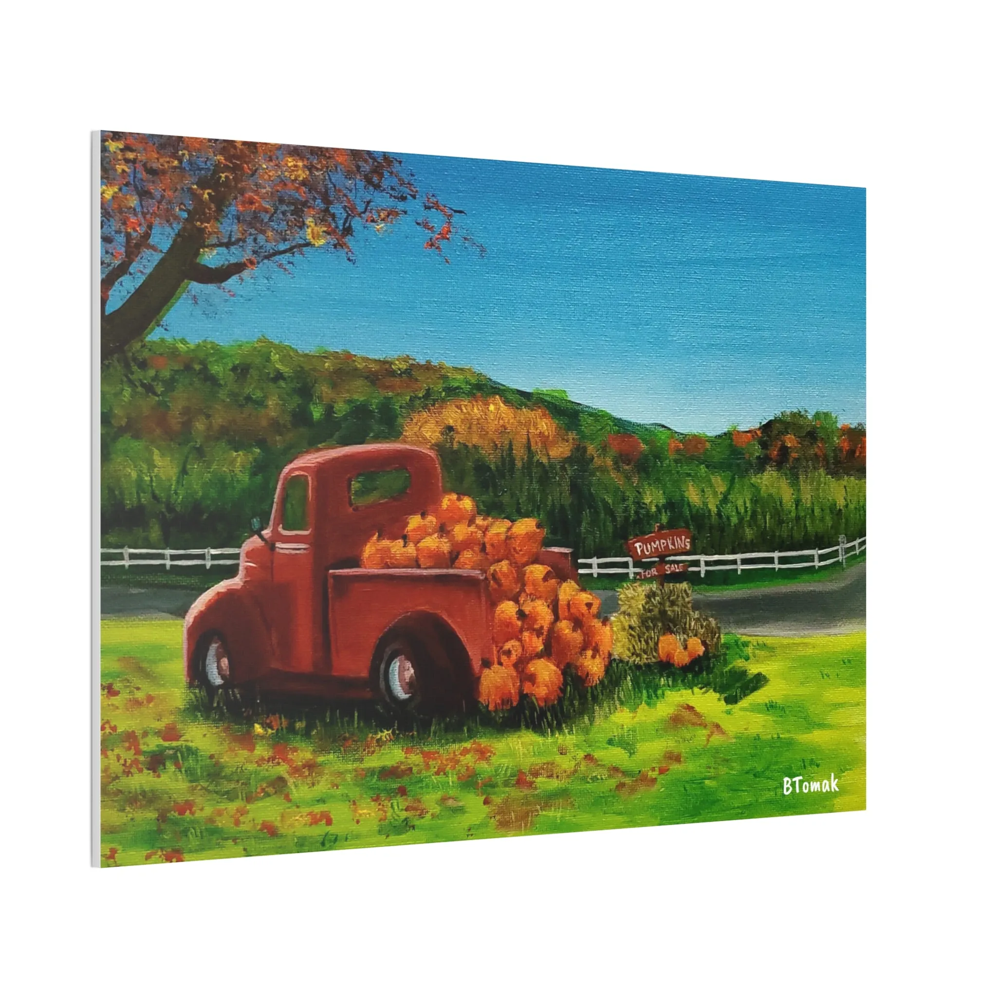 Pumpkins for Sale Canvas Stretched
